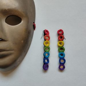 🌈 Mini Rainbow Earrings